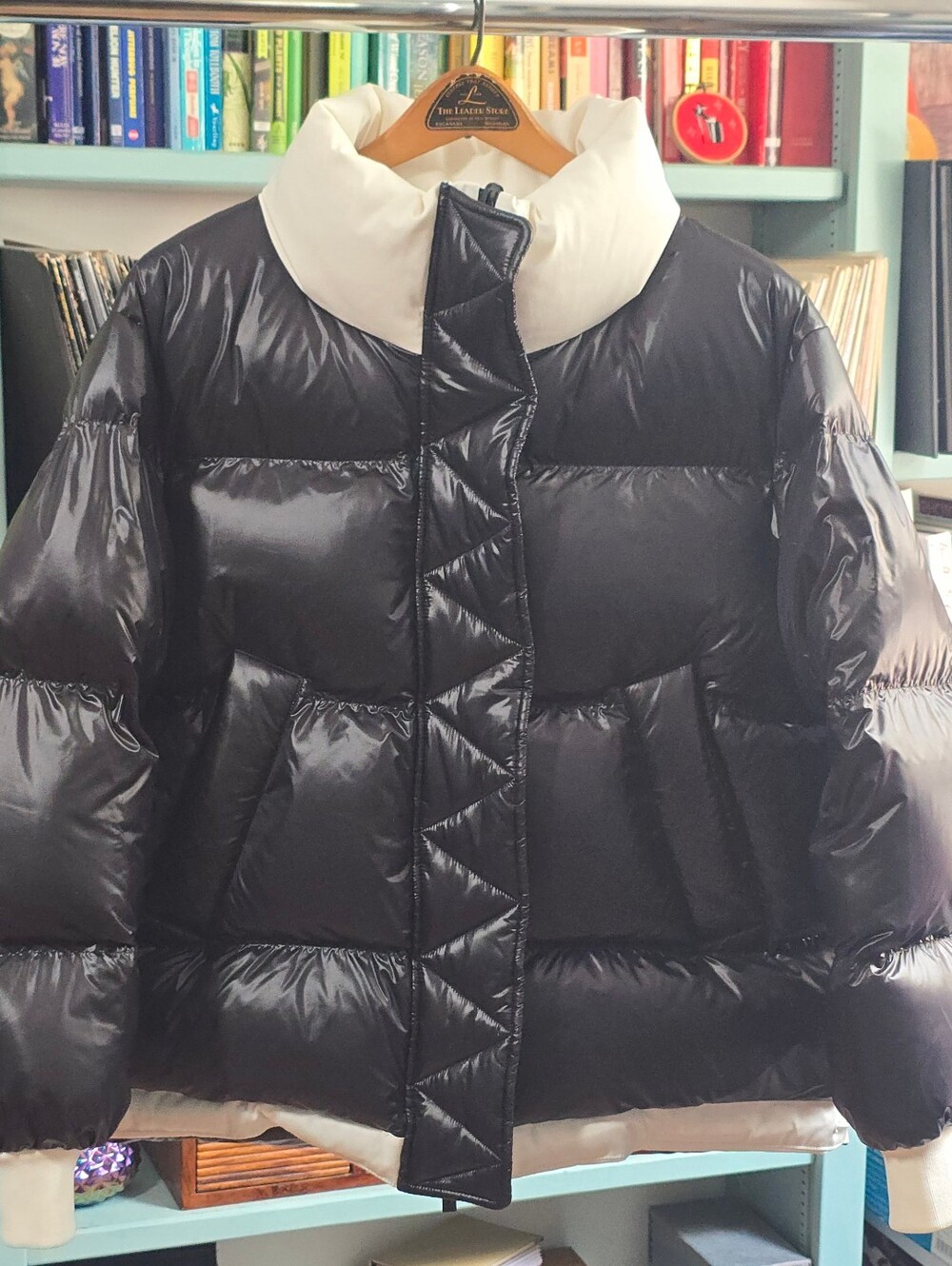 Lafayette 148 New York Black and White Puffer Jacket